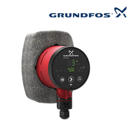 Grundfos Alpha2 25-40 130 – Automatisch geregelte Heizungspumpe mit LED-Display