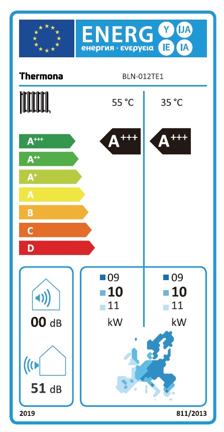 Thermona SE-Serie, Monoblock Wärmepumpen R290, 12 kW, A+++