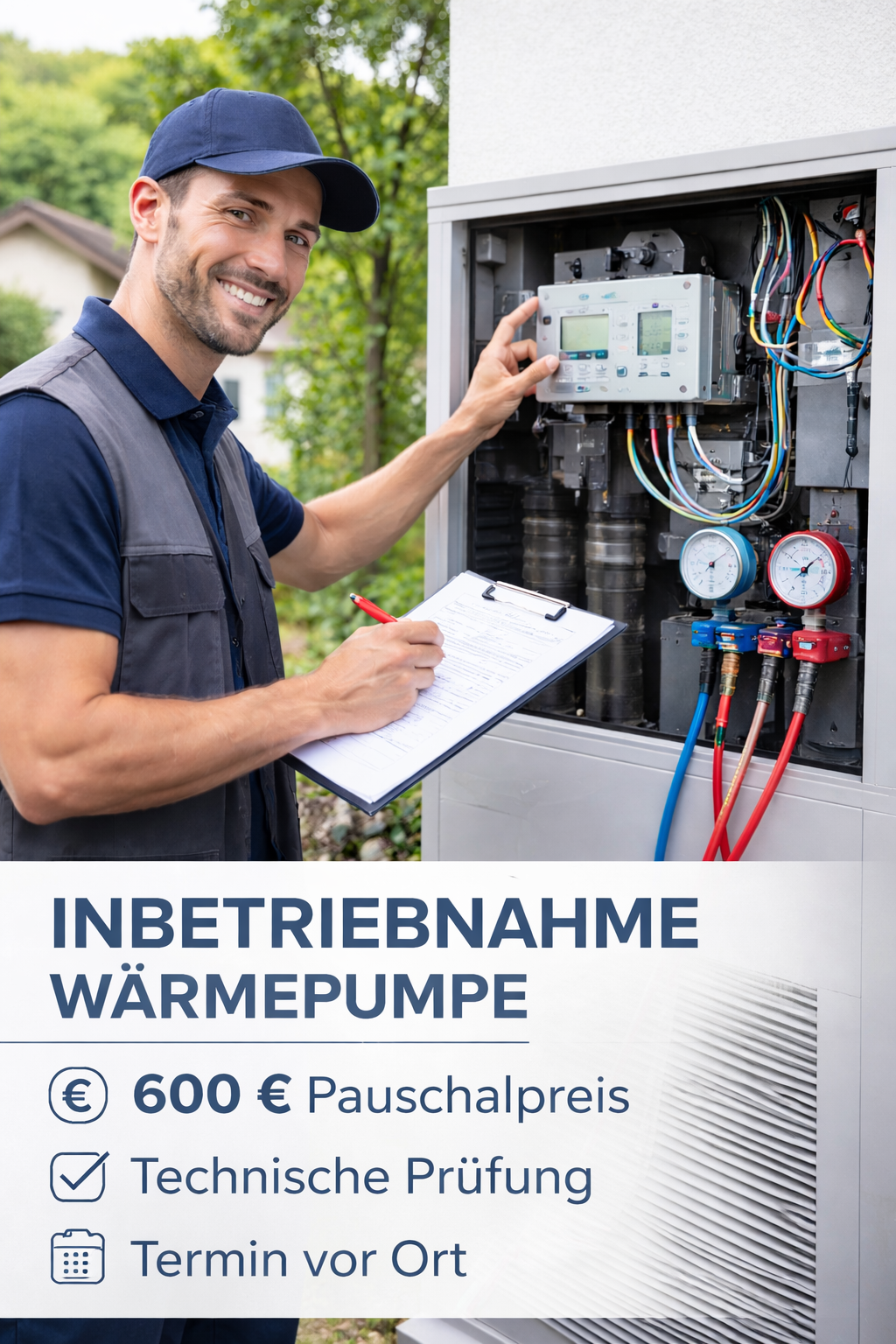 Serviceleistung: Vor-Ort-Inbetriebnahme NEXUS Wärmepumpe