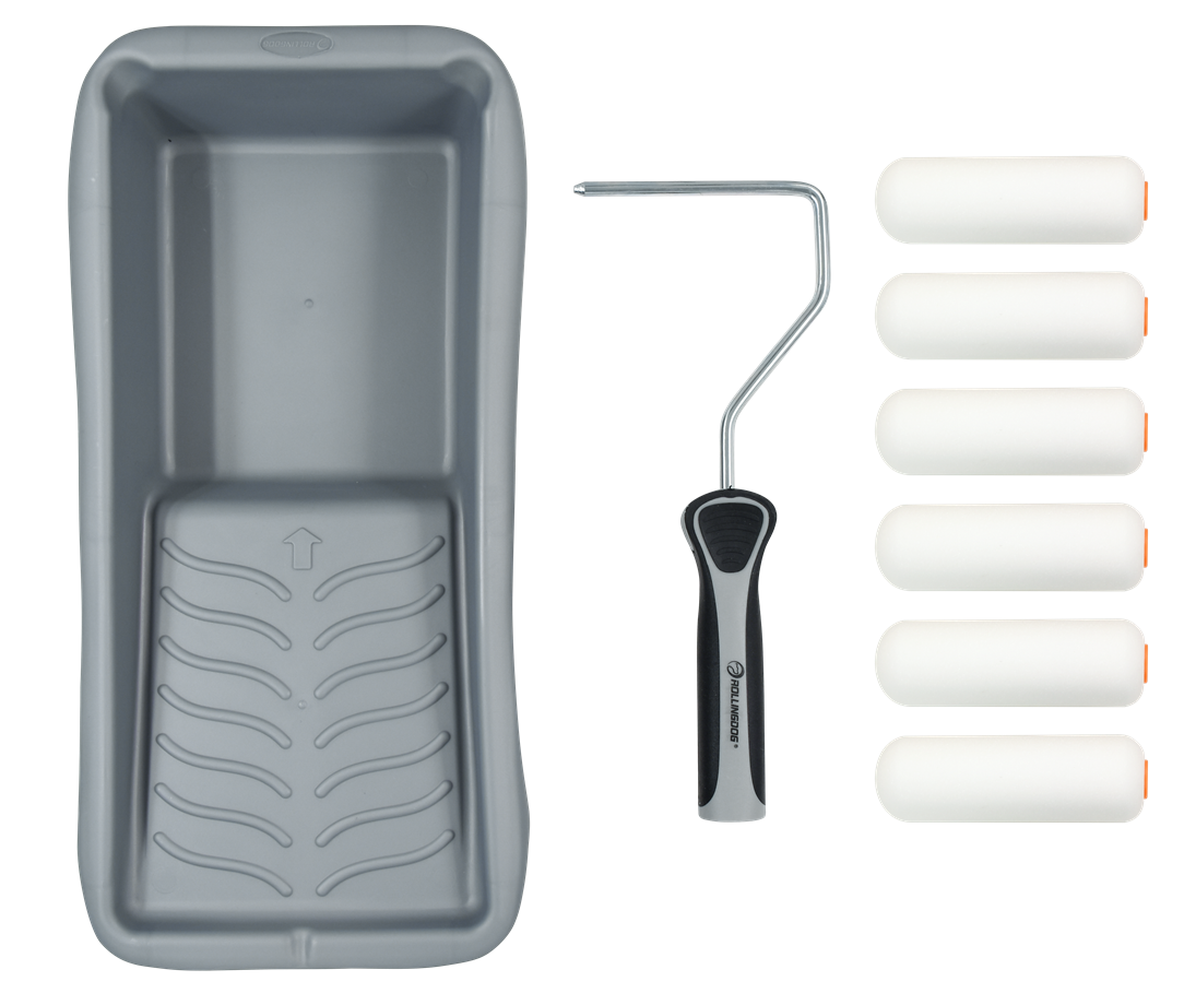 ROLLINGDOG GLOSS-KING™ Farbroller – 8-teiliges Lackier-Set für Hochglanzfarben