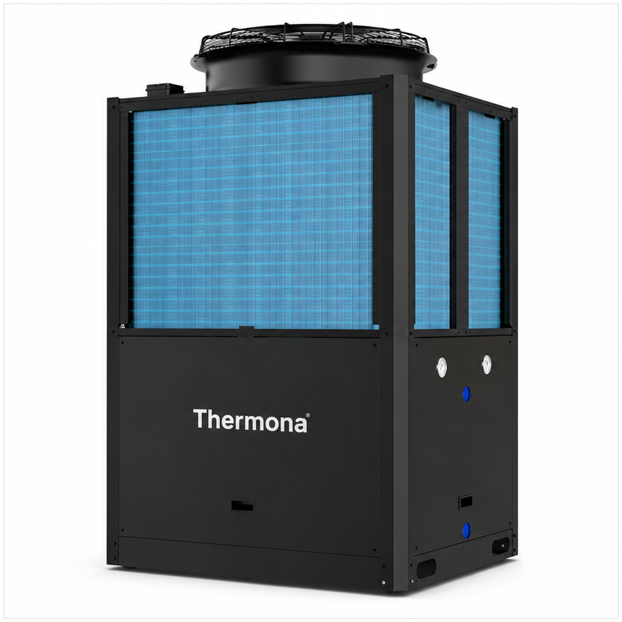 Thermona PW-Serie 28 kW Luft-Wasser-Wärmepumpe – Heizen, Kühlen & Warmwasser, R290, 400 V