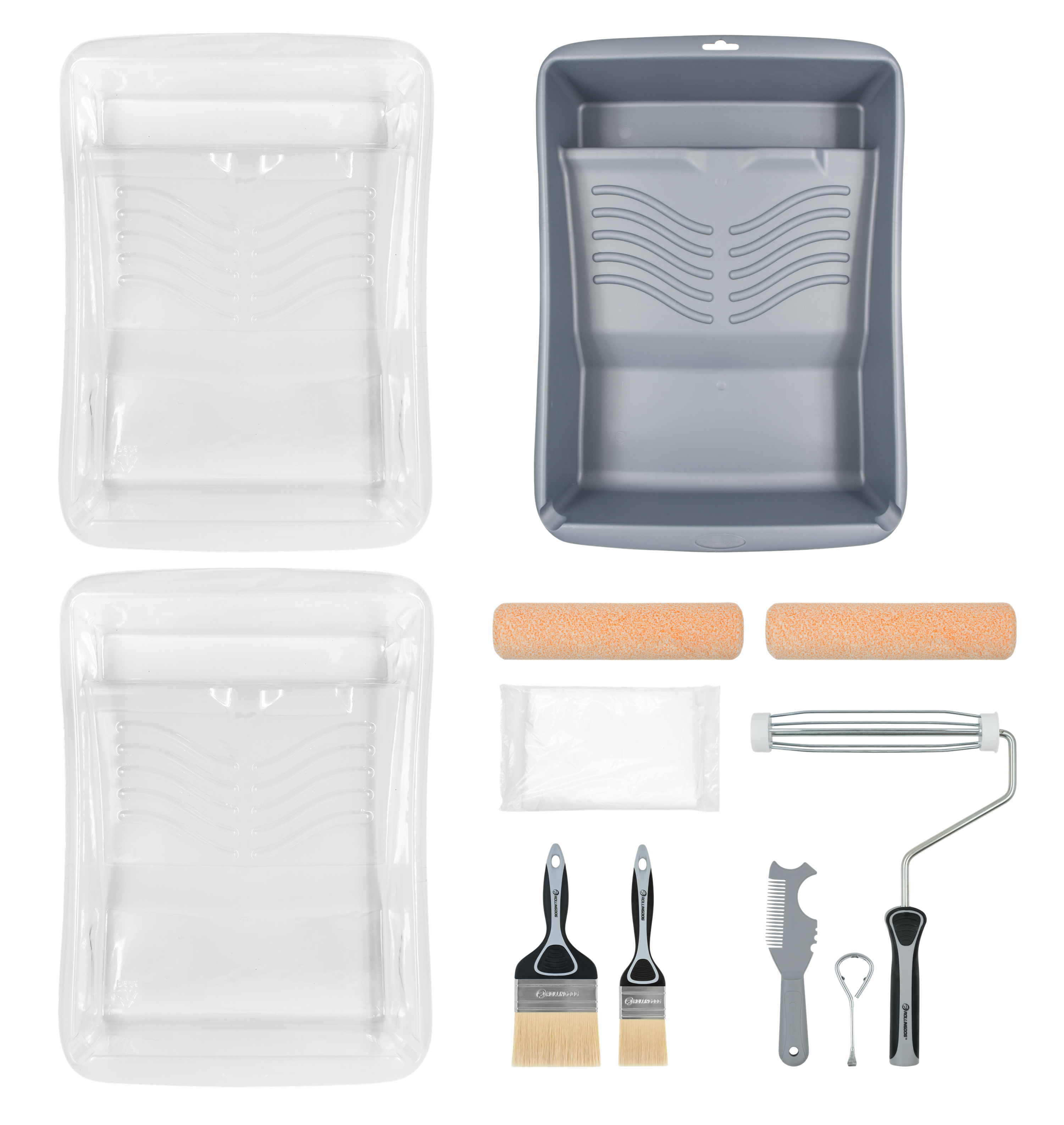 ROLLINGDOG 11‑teiliges Gloss Paint Set – Rollen, Pinsel & Zubehör