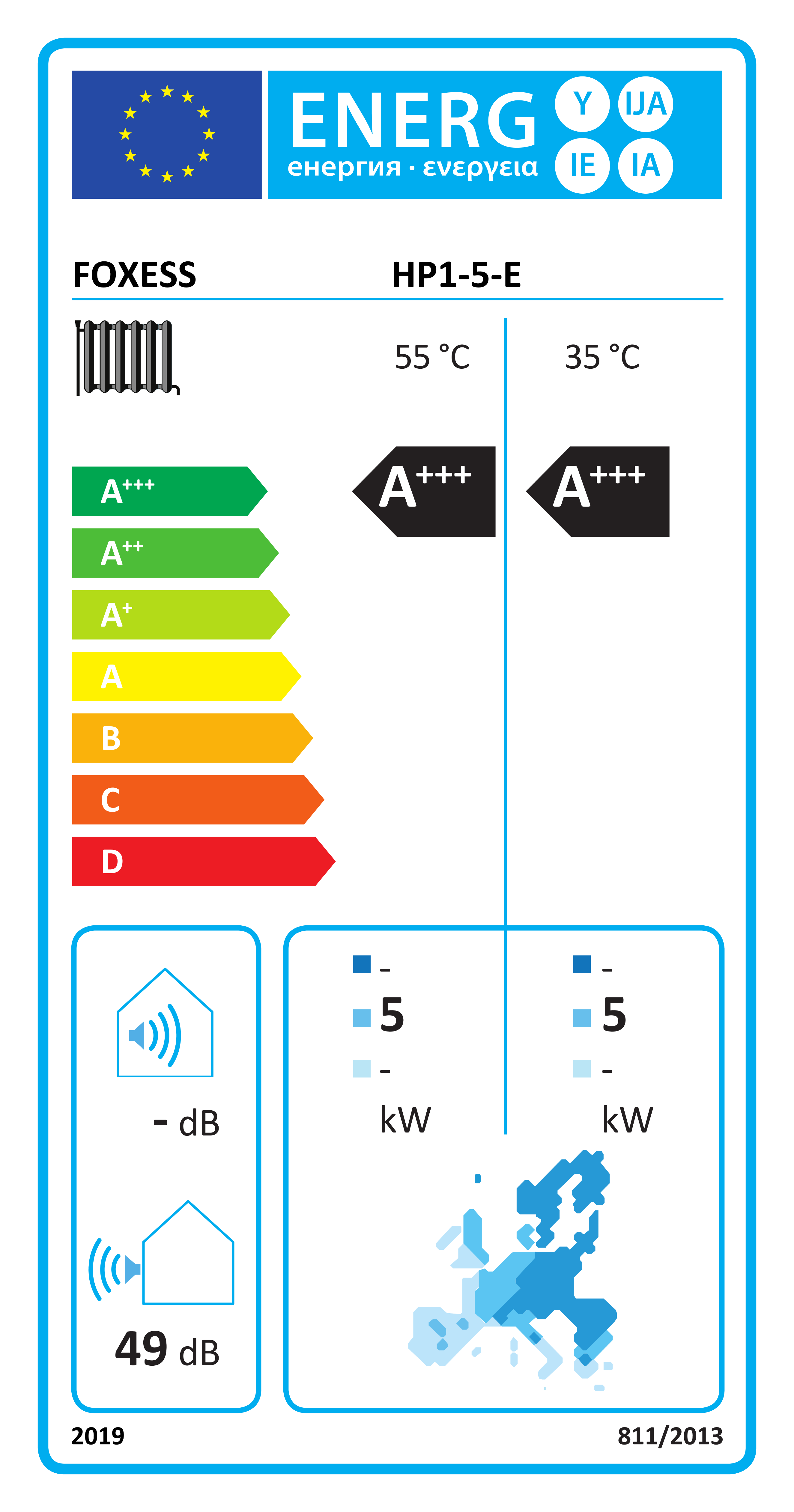 FoxESS Monoblock Wärmepumpe R290 mit Hydrobox 5 kW
