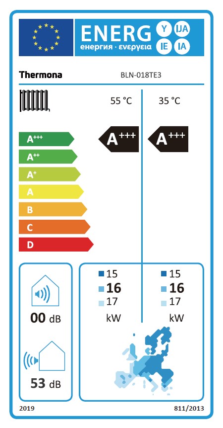 Thermona SE-Serie, Monoblock Wärmepumpen R290, 18 kW, 380 V, A+++